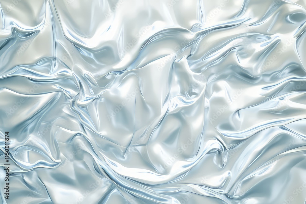Poster smooth 3d surface texture mimicking rippling water effect under soft light conditions