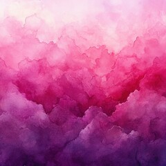 Fototapeta premium Painting of pink clouds with a pink background