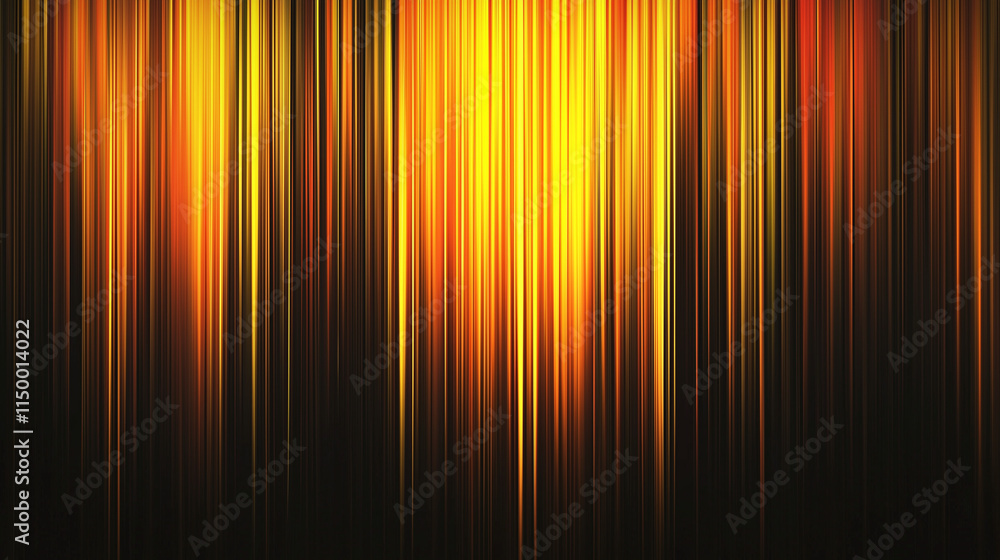 Aufkleber dynamic orange and yellow striped texture background with copy space abstract art in modern design c