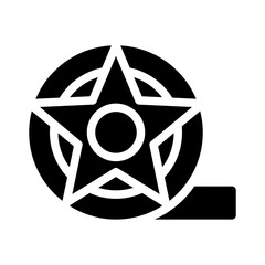 film reel glyph icon