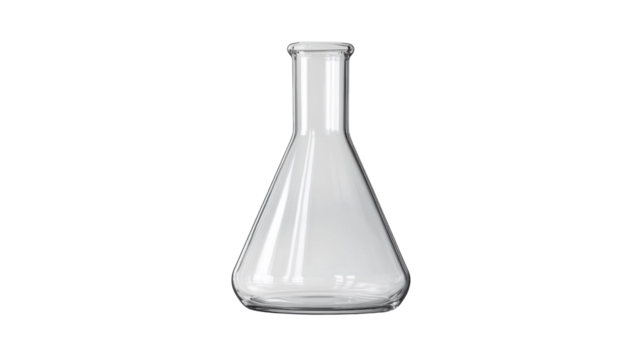 Test tube, transparent background