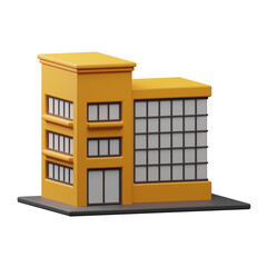Corporate building 3d illustration