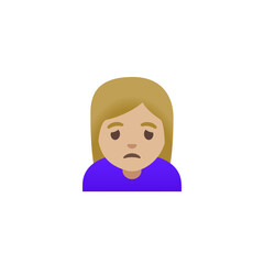 Fototapeta premium Sad Person Emoji 