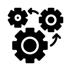 gear glyph icon