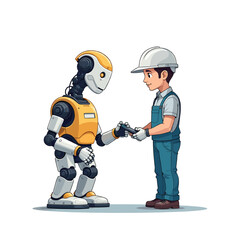 Fototapeta premium Industry and Technology Concept Vector Illustration