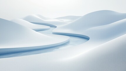 Unberührte Sanddünen in der Wüste