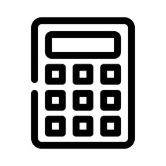 calculator line icon