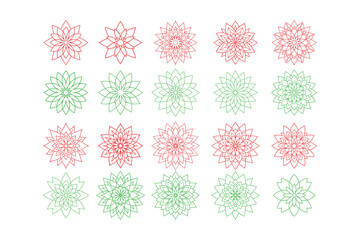 Minimal Lineal Mandala Backgrounds