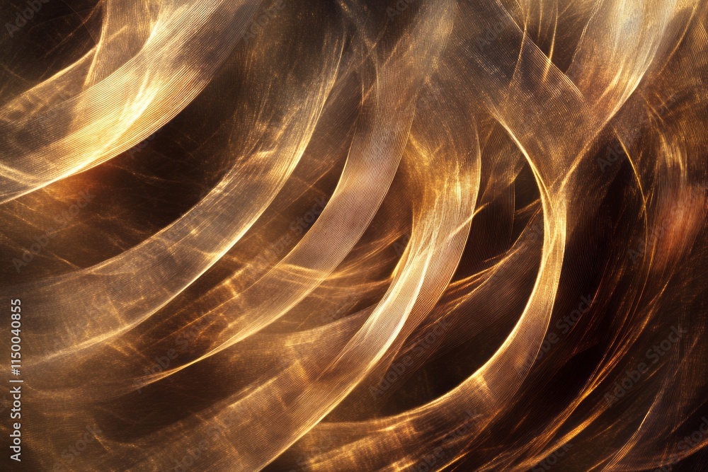 Poster Shimmering lights create a dynamic texture with gentle motion during an artistic display