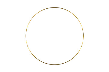Gold circle frame bokeh