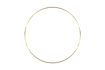 Gold circle frame bokeh