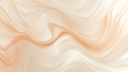 Obraz premium Peachy Swirls: Abstract Fluid Art Background 