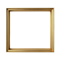 Golden frame on black background