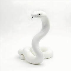 Fototapeta premium White snake brings good luck and fortune