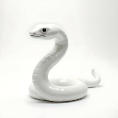 Fototapeta premium White snake brings good luck and fortune