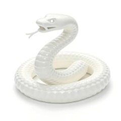 Fototapeta premium White snake brings good luck and fortune