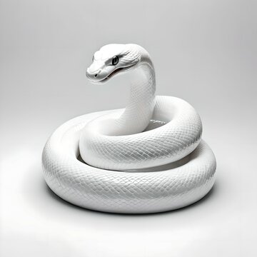 White snake brings good luck and fortune