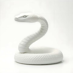 Fototapeta premium White snake brings good luck and fortune