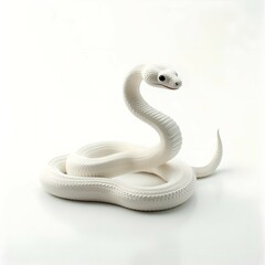 Fototapeta premium White snake brings good luck and fortune