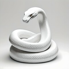 Fototapeta premium White snake brings good luck and fortune