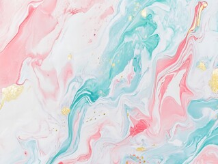 Pastel Fluid Marble Abstract Art Wallpaper with Ethereal Swirls and Gradient Patterns