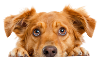 PNG Adorable dog with curious eyes