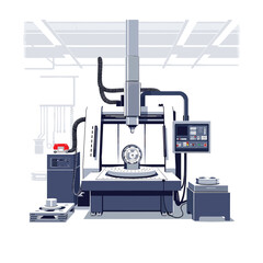 Industry and Technology Concept Vector Illustration