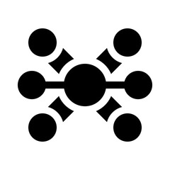 Molecule glyph icon
