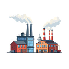 Industry and Technology Concept Vector Illustration