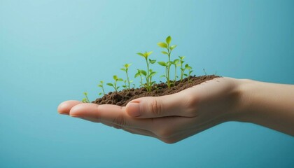 Fototapeta premium plant in hands