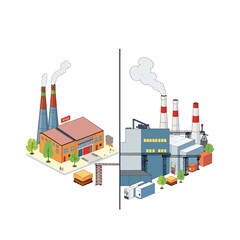 Industry and Technology Concept Vector Illustration