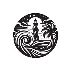 Black Color Silhouette Vector Illustration, Solid White Background 82.eps