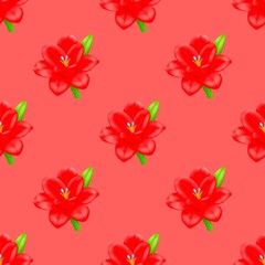 seamless pattern with flowers