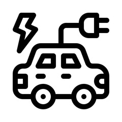 Electric line icon