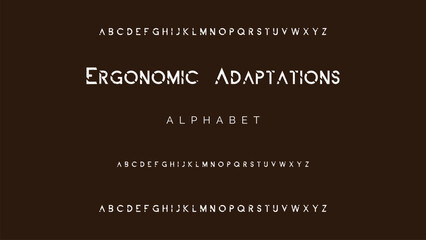 Minimal modern alphabet fonts. Typography minimalist urban digital fashion future creative logo font.