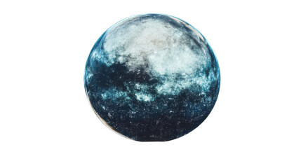 Space sphere, transparent background