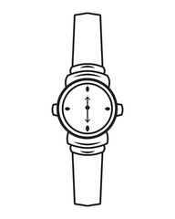 Watch Icon vector for your design black and white 