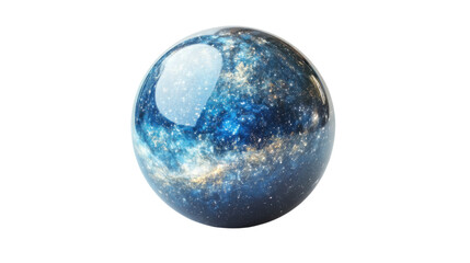 Space sphere, transparent background