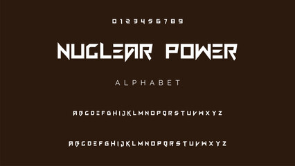 Creative geometric modern urban alphabet font. Digital abstract futuristic, fashion, sport, minimal technology typography.
