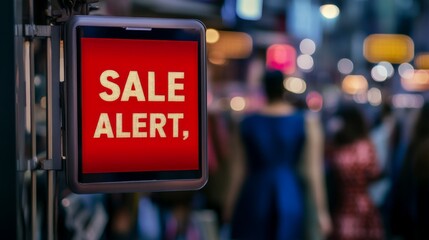 Mobile Phone Sale Alert on Screen Display