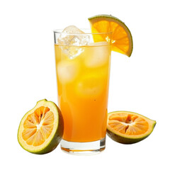 Fototapeta premium Fresh orange cocktail with ice