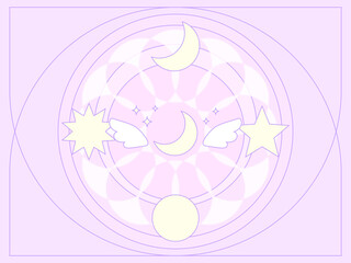 4:3 ファンシー魔法陣壁紙 ♪