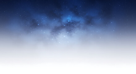 Serene Night Sky Starry Nebula Cosmic Background Space Wallpaper