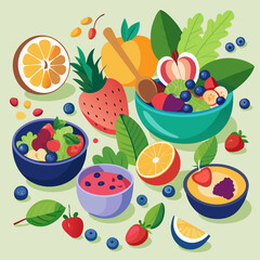 seamless background with berries