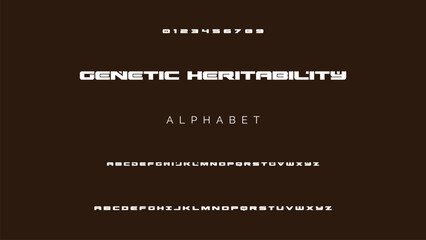 Creative font. Modern abstract digital tech font. Logo creative font, type, technology, movie, digital, music, movie. Fonts and illustration in vector format.