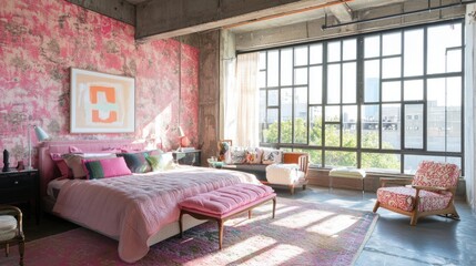 Transforming a Vibrant Open Bedroom Design Urban Apartment Interior Design Guide Modern Space Creative Perspective Industrial Interior Design