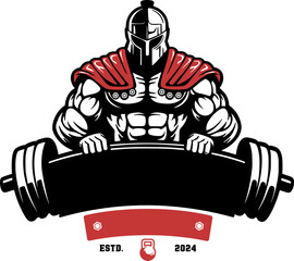 Spartan warrior logo vector
