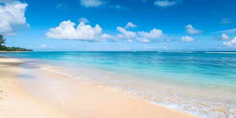 Seaside landscape with crisp, clean air and a peaceful view of the ocean under a clear sky.