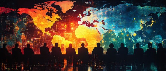 international conference with world government leaders, concept of peace and war, global diplomacy, global meeting, world leaders, political discussions, conspiracy theories