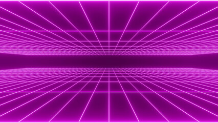 Naklejka premium 80s purple line abstract background